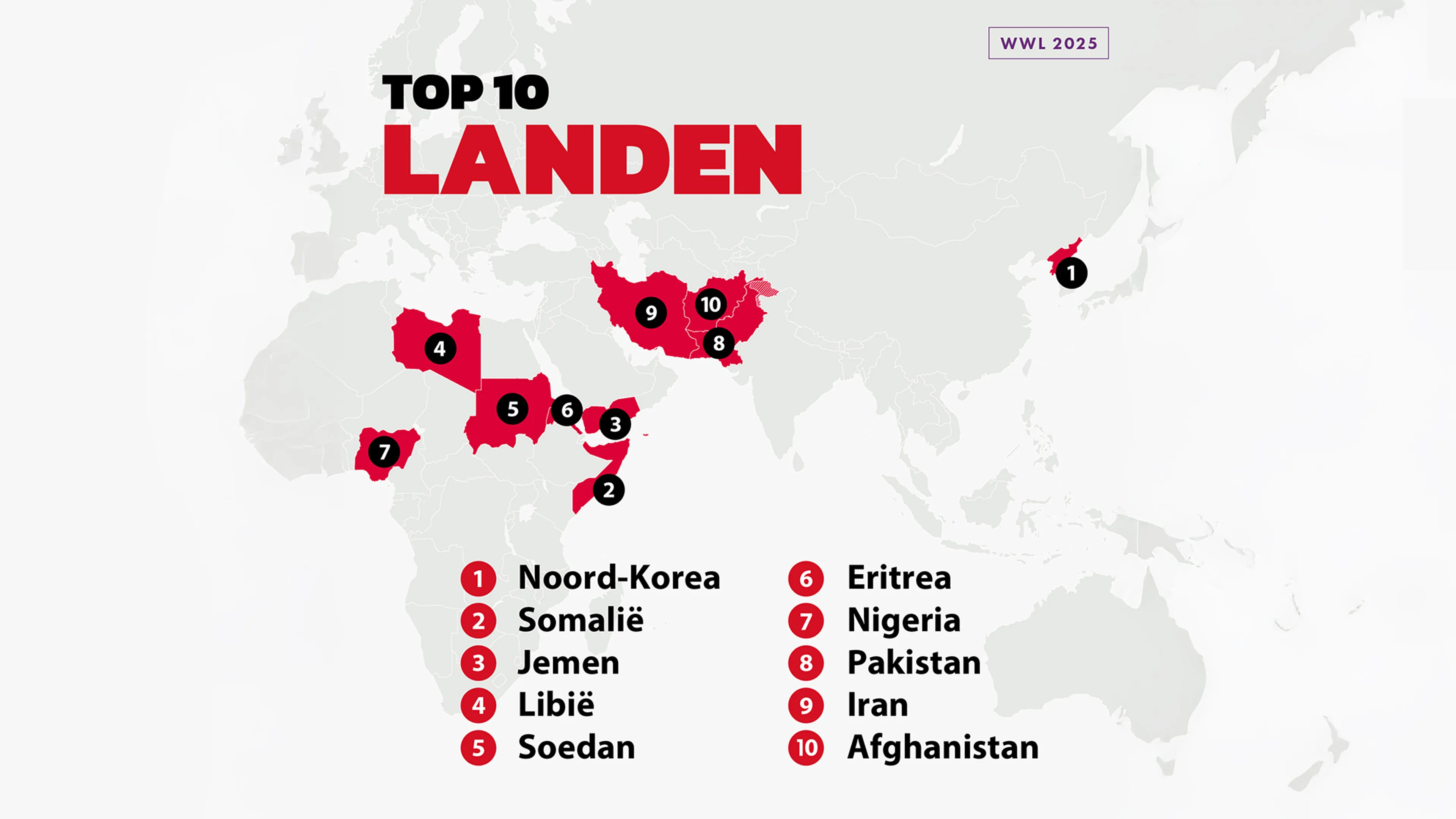 De vervolging van christenen wereldwijd is in 2026 toegenomen